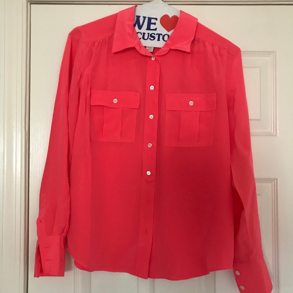 J Crew silk blouse